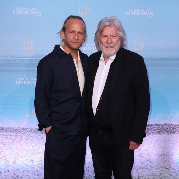 Jérémie Renier et Daniel Benoin - Tapis rouge lors de la 7ème édition du festival Cinéroman à Nice le 1er Octobre 2025. © Bebert-Jacovides/Bestimage