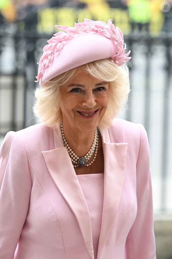 Camilla Parker Bowles, reine consort d'Angleterre - La famille royale britannique célèbre le 76ème Commonwealth Day à l'abbaye de Westminster à Londres, le 10 mars 2025.