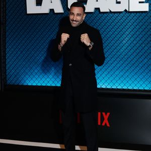 Adil Rami - Avant-première de la série "La cage" se déroulant dans le monde du MMA réalisée par F. Gastambide avec l'aide de D. Krespine qui sera diffusée sur Netfilx à partir du 8 novembre 2024 au Cinéma Pathé Palace à Paris le 4 novembre 2024. © Christophe Clovis / Bestimage