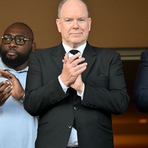 La princesse Charlene de Monaco et le prince Albert II de Monaco ont assisté à la finale de la 13eme éditon du Tournoi Saint Devote de rugby au Stade Louis II de Monaco, le 26 avril 2025. © Bruno Bebert / Bestimage