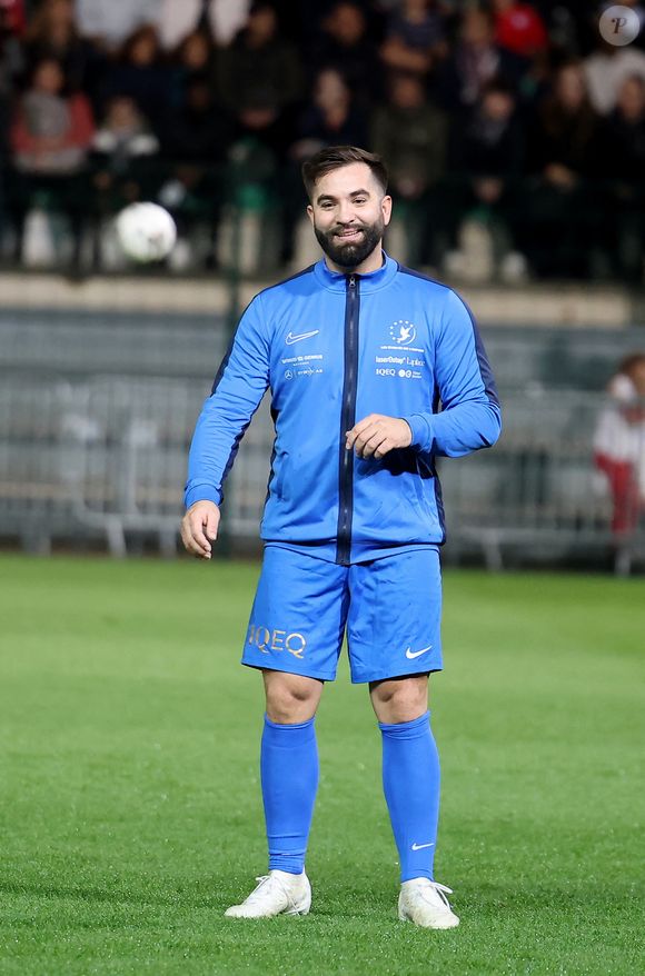 Kendji Girac durant la première édition du " match des légendes " opposant l'équipe des Légendes, les anciens de Cannes, à l'équipe des Etoiles avec pour capitaine Didier Deschamps, au stade Pierre de Coubertin à Cannes, le 30 octobre 2025. 
© Dominique Jacovides / Bruno Bebert / Bestimage