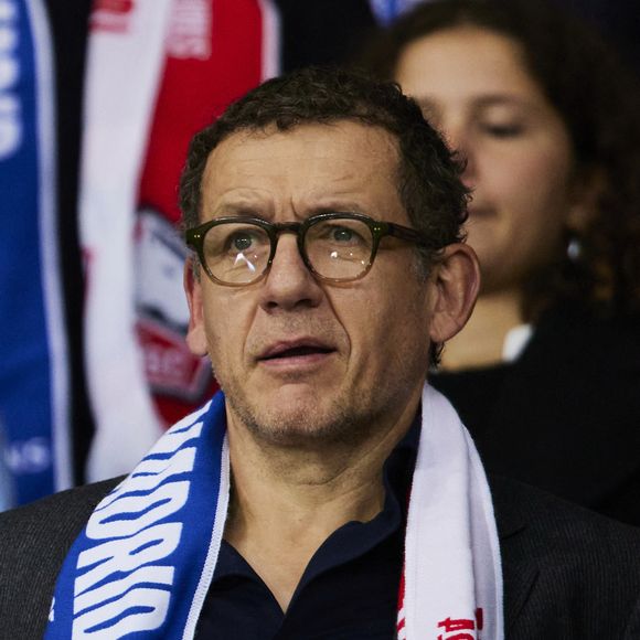 Dany Boon en tribune lors du match de football en ligue des champions (Champions League) au stade Décathlon Aréna Stade Pierre Mauroy : Lille l'emporte 1 - 0 face au Real Madrid le 2 octobre 2024. AGENCE / BESTIMAGE