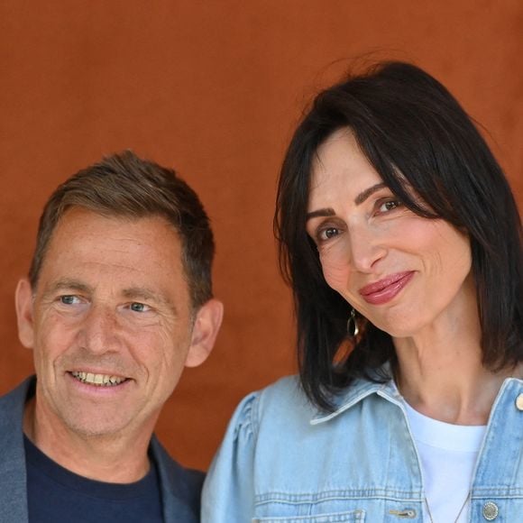 Daniel Riolo et Géraldine Maillet à Roland-Garros 2023, le 8 juin 2023 à Paris. Photo : Franck Castel/ABACAPRESS.COM