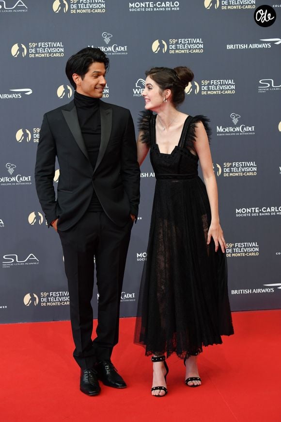 Vinnie Dargaud et Claire Chust durant la soirée d'ouverture du 59ème Festival de Télévision de Monte Carlo à Monaco le 14 juin 2919.© Bruno Bebert / Bestimage