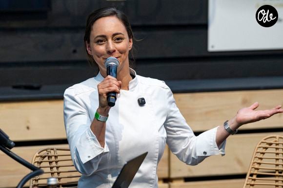 La cheffe pâtissière participe à un talk show lors du Lyon Street Food Festival, 1er festival de cuisine de France autour de 4 piliers : Food, Culture, Music & Party ! à Lyon le 11/06/2026. © Sandrine Thesillat / PsNewZ / Bestimage