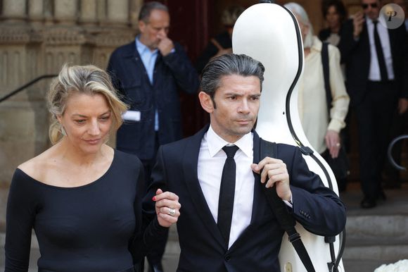 Gautier Capuçon assiste aux obsèques de Philippe Labro à l'église Saint Germain des Prés à Paris, France, le 13 juin 2025. Philippe Labro, journaliste, auteur, réalisateur et compositeur prolifique, est décédé à l'âge de 88 ans des suites d'un cancer le 4 juin. Photo par Nasser Berzane/ABACAPRESS.COM