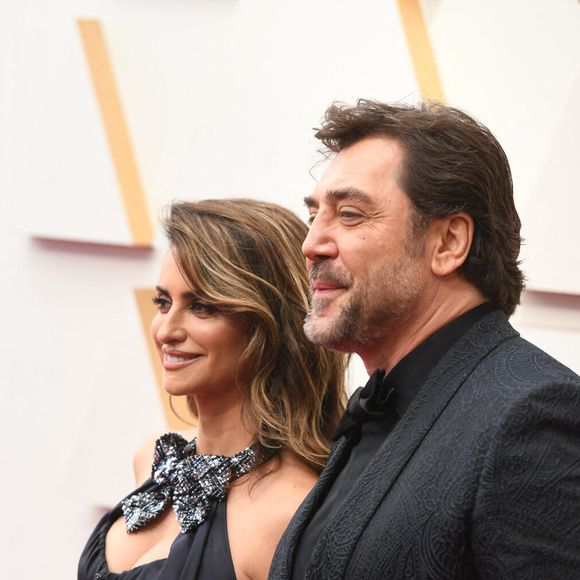 Penelope Cruz et Javier Bardem  au photocall de la 94ème édition de la cérémonie des Oscars à Los Angeles, le 27 mars 2022. © Kevin Sullivan via Zuma Press/Bestimage