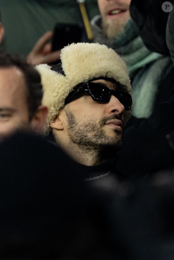 Sofiane Pamart - Célébrités dans les tribunes du match de Ligue des Champions entre le Paris Saint-Germain (PSG) contre Newcastle (1-1) au Parc des Princes à Paris le 28 janvier 2026. © Cyril Moreau / Bestimage