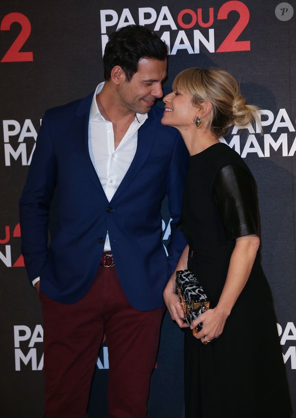 Laurent Lafitte et Marina Foïs lors de l'avant-première du film "Papa ou Maman 2" au cinéma Gaumont Alesia à Paris, France, le 5 décembre 2016. © Marc Ausset-Lacroix/Bestimage