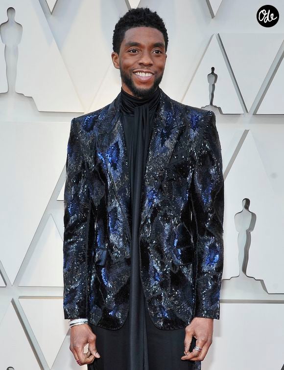 Chadwick Boseman lors du photocall des arrivées de la 91ème cérémonie des Oscars 2019 au théâtre Dolby à Hollywood, Los Angeles, Californie, Etats-Unis, le 24 février 2019. 
Crédit : Broadimage / Bestimage