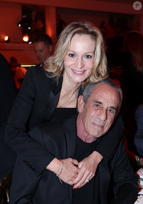 Audrey Crespo-Mara et Thierry Ardisson à la soirée de gala "Heroes for Imagine" qui a permis de récolter dix millions d'euros au profit de la recherche contre les maladies génétiques à Paris le 23 septembre 2024. © Dominique Jacovides / Bestimage