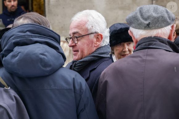 Henri Balladur aux obsèques de Marie-Josèphe Balladur, la femme d'E.Balladur, en l'église Notre Dame de l'Annonciation à Paris, France, le 7 janvier 2026. © Jack Tribeca/Bestimage