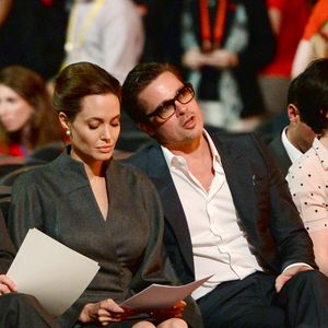Angelina Jolie, Brad Pitt - Conférence pour la prévention contre les violences sexuelles lors des conflits. Londres, le 13 juin 2014 (AGENCE / BESTIMAGE).