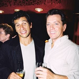 Hanna Gronkiewicz-Waltz, Nagui et Bernard Giraudeau . Photo par Max Colin/ABACAPRESS.COM