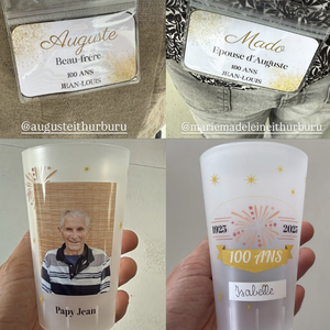 ainsi qu'une vidéo de l'homme de la journée né en 1925 en train de souffler ses bougies.

Retrouvailles familiales pour Isabelle Ithurburu à l'occasion des 100 ans de son "papy Jean"