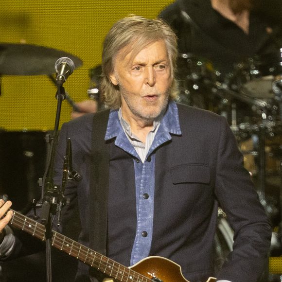 Paul McCartney  lors d'un concert au WiZink Center à Madrid le 9 décembre 2024.
©Europa Press / Bestimage