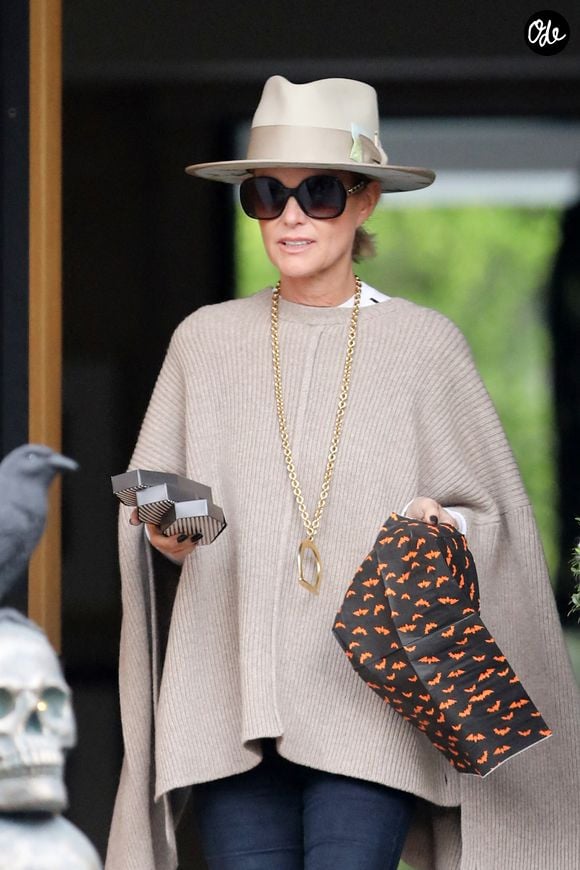 Exclusif -  Laeticia Hallyday le 31 octobre 2022.

© Bestimage