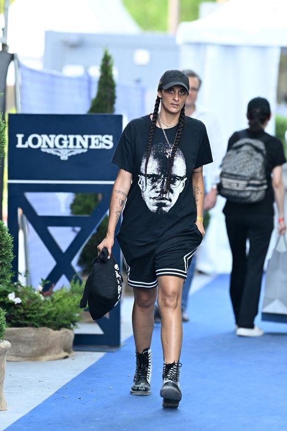 Exclusif - Roxane Depardieu dans la tente VIP du Longines Paris Eiffel Jumping le 20 juin 2025.
© Perusseau / Veeren / Bestimage