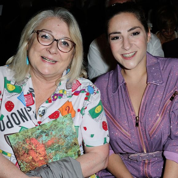 Josiane Balasko et sa fille Marilou Berry assistent au défilé Jean-Paul Gaultier Haute Couture Automne - Hiver 2016/2017 dans le cadre de la Fashion Week de Paris le 06 juillet 2016 à Paris, France. Photo par Aurore Marechal/ABACAPRESS.COM.