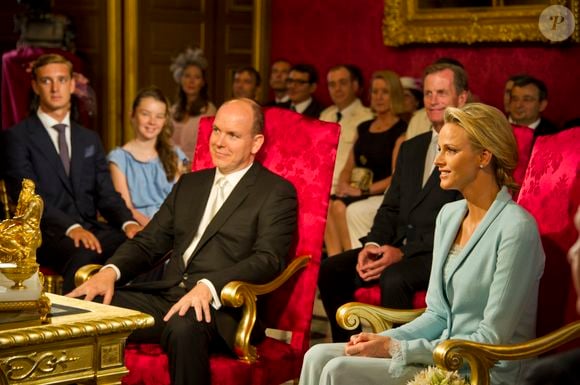 Mariage civil du prince Albert II de Monaco et de Charlene le 1 juillet 2011