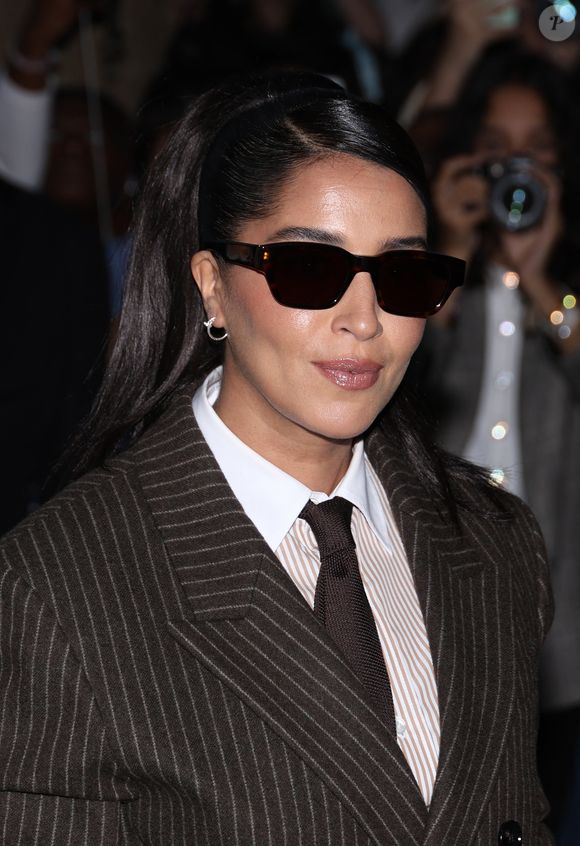 Leila Bekhti au défilé de mode Hommes printemps-été 2025 "AMI Alexandre Mattiussi" lors de la fashion week de Paris. Le 20 juin 2024 © Denis Guignebourg / Bestimage