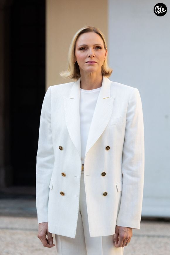 Le prince Albert II de Monaco et la princesse Charlène de Monaco ont accueilli au Palais princier les ambassadeurs et représentants permanents des 46 États membres de l'organisation du Conseil de l'Europe, Monaco le 2 septembre 2026. © Olivier Huitel/Pool Monaco/Bestimage