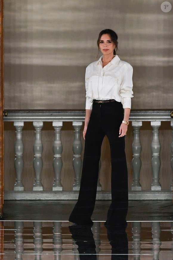 Victoria Beckham - Défilé Victoria Beckham lors de la fashion week de Londres, le 16 février 2020.