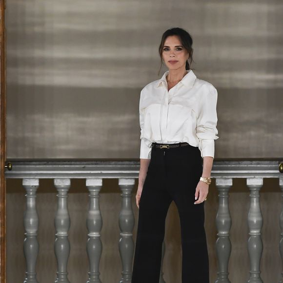 Victoria Beckham - Défilé Victoria Beckham lors de la fashion week de Londres, le 16 février 2020.