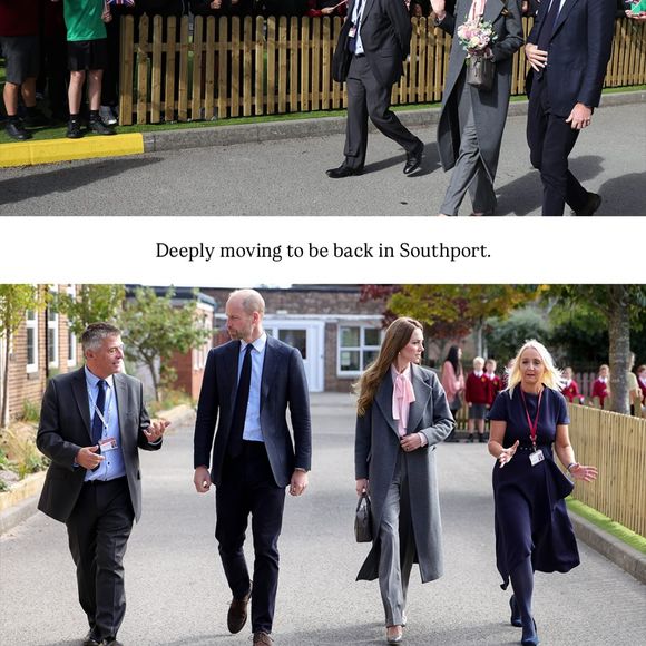 Kate Middleton et le prince William sont allés à la rencontre des proches des filles décédées durant l'attaque au couteau.