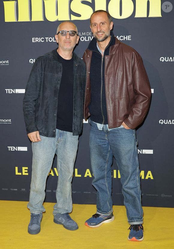 Gad Elmaleh et Arié Elmaleh - Première du film "Juste une illusion" au cinéma Le Grand Rex à Paris le 22 mars 2026. © Coadic Guirec/Bestimage