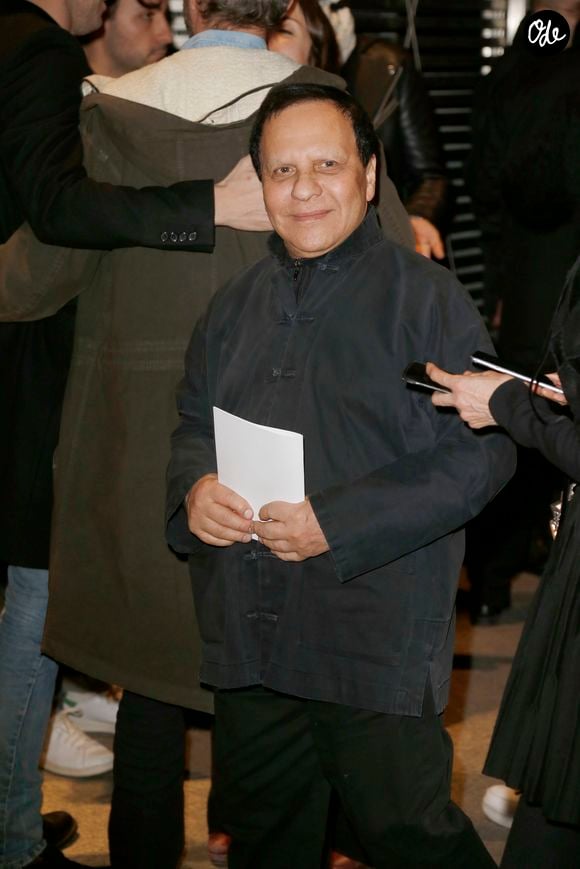 Azzedine Alaia Défilé de mode prêt-à-porter Automne Hiver 2015, 2016. Yves Saint Laurent à Paris, le Lundi 9 Mars 2015