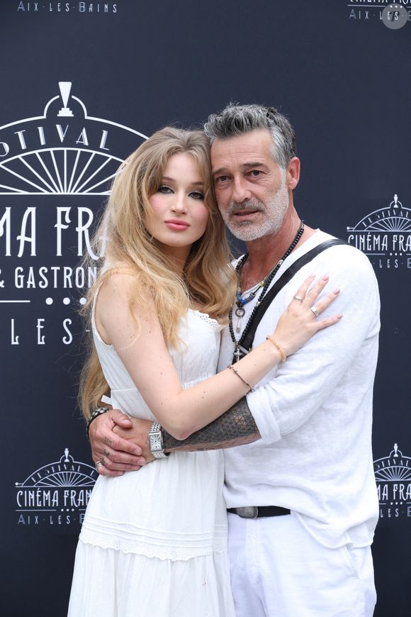 Exclusif - Catherine Davydzenka et son compagnon Stéphane Blancafort (Ici Tout commence) - Photocall lors de la 3ème édition du Festival du Cinéma Français et de la Gastronomie d'Aix-les-Bains. 
© Denis Guignebourg / Bestimage
