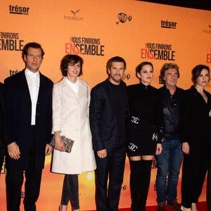 José Garcia, Gilles Lellouche, Laurent Lafitte, Valérie Bonneton, Guillaume Canet, Marion Cotillard, François Cluzet, Clémentine Baert, Pascale Arbillot et Benoit Magimel - Avant-première du film "Nous finirons ensemble" au Gaumont Opéra à Paris le 29 avril 2019. © Pierre Perusseau/Bestimage
