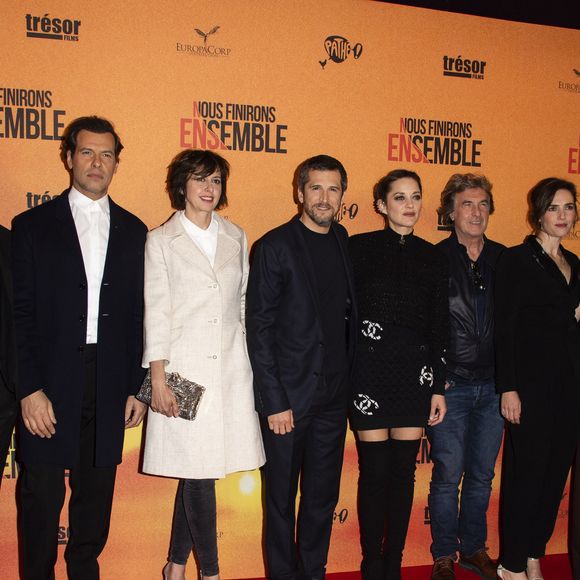 José Garcia, Gilles Lellouche, Laurent Lafitte, Valérie Bonneton, Guillaume Canet, Marion Cotillard, François Cluzet, Clémentine Baert, Pascale Arbillot et Benoit Magimel - Avant-première du film "Nous finirons ensemble" au Gaumont Opéra à Paris le 29 avril 2019. © Pierre Perusseau/Bestimage