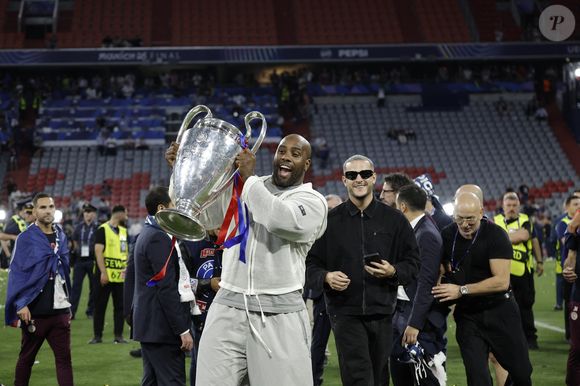 Teddy Riner, DJ Snake - Le PSG remporte la Ligue Des Champions 2025, pour la première fois de son histoire, face à l'Inter Milan (5-0) à l'Allianz Arena de Munich, le 31 mai 2025.
© Cyril Moreau/Bestimage
