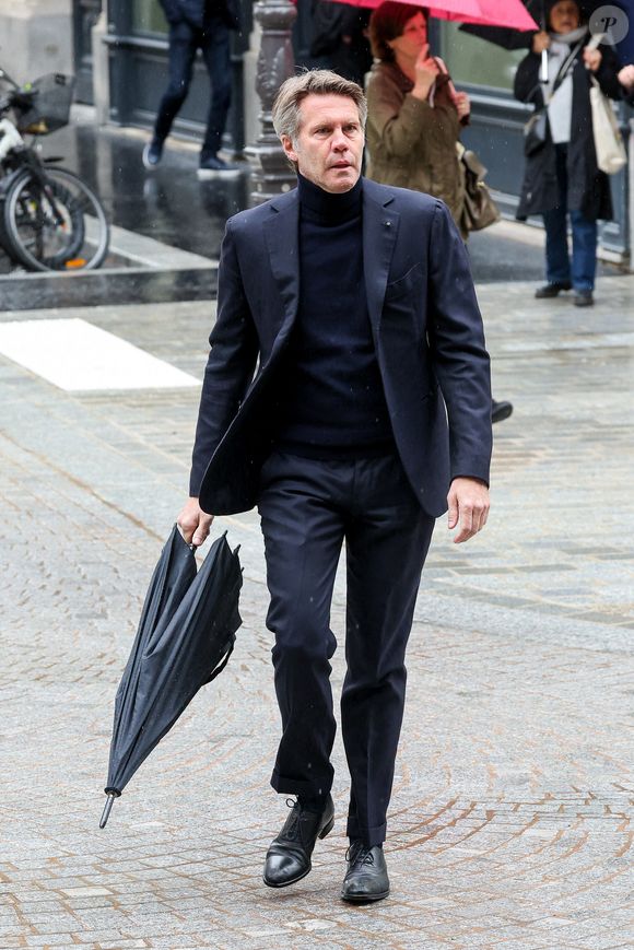 Le prince Emmanuel Philibert de Savoie - Obsèques de l'ancien ministre de la Culture Frédéric Mitterrand en l'Église Saint-Thomas d'Aquin à Paris. Le 26 mars 2024
© Moreau-Jacovides / Bestimage