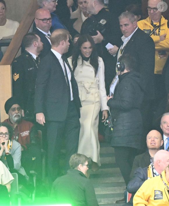 Le prince Harry et Meghan Markle assistent à la cérémonie d'ouverture des "Invictus Games Vancouver Whistler 2025" au Canada le 8 février 2025. Backgrid USA / Bestimage