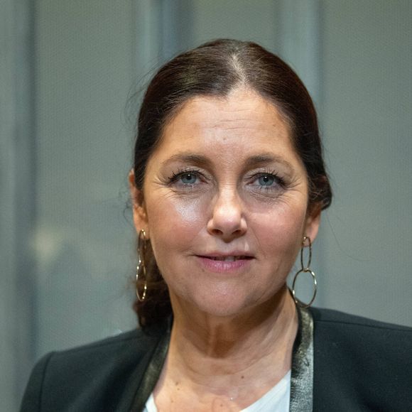 Exclusif. Cristiana Reali pose pour une photo après la pièce Simone Veil - Les Combats d'Une Effrontee dans le cadre du Festival Paroles Citoyennes à Paris, France, le 28 avril 2021. Photo by Aurore Marechal/ABACAPRESS.COM