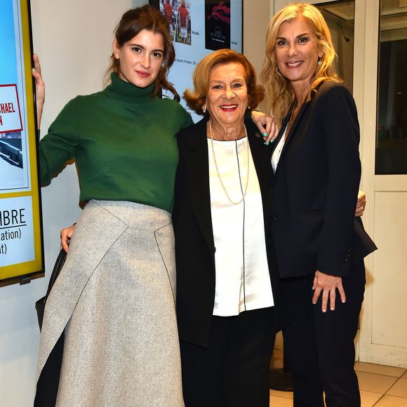 Exclusif - Doina Trandabur avec sa fille Michèle Laroque et sa petite fille Oriane Deschamps (la fille de M. Laroque) - Présentation du film de M. Laroque "Brillantissime" en avant-première à Nice aux Pathé Cinémas, le 10 novembre 2017. © Bruno Bebert/Bestimage