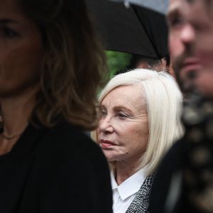 Mais Stéphane est-il son amoureux ? Même Michèle Torr a du mal à répondre à la question : "Je ne sais pas comment qualifier la relation, elle est teintée d’une affection profonde, presque maternelle"
Exclusif - Michèle Torr - Obsèques de Claude Barzotti à Court-Saint-Etienne en Belgique. Le 1er juillet 2023
