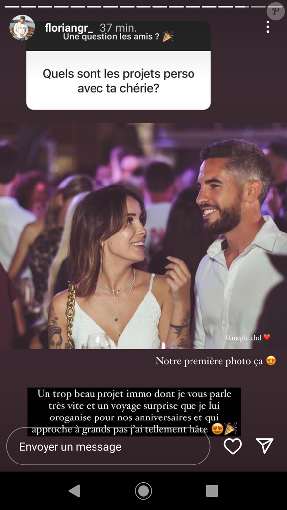 Florian (Mariés au premier regard) est de nouveau en couple avec une certaine Megh - Instagram
