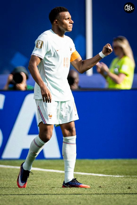 Joie des joueurs de l'equipe de France apres le but de Kylian Mbappe. Elyxandro Cegarra / PsnewZ / Bestimage
