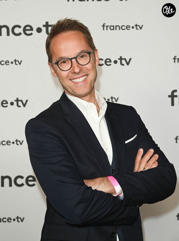 Damien Thévenot au photocall pour la conférence de presse de rentrée de France TV à la Grande Halle de la Villette à Paris, France, le 6 juillet 2022. © Coadic Guirec/Bestimage