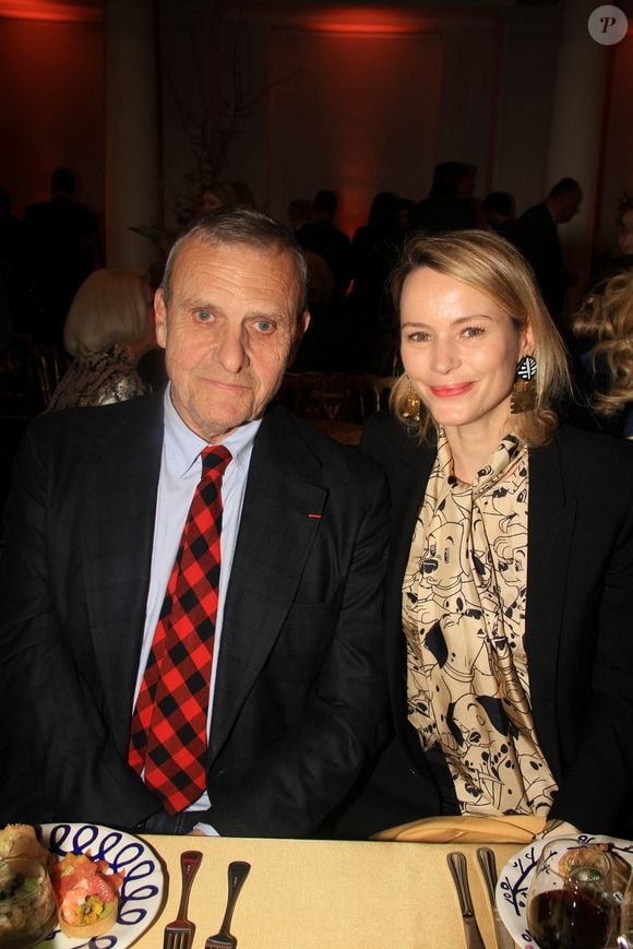 Jean-Charles de Castelbajac et sa femme Pauline de Drouas lors de la soirée "Les talents du coeur" au profit de l'association Mécénat Chirurgie Cardiaque à la salle Gaveau à Paris le 4 mars 2024. © Philippe Baldini / Bestimage