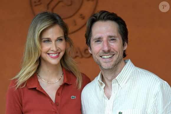 Ophelie Meunier et Mathieu Vergne assistent aux Internationaux de France 2025 à Roland Garros le 29 mai 2025 à Paris, France. Photo by ABACAPRESS.COM