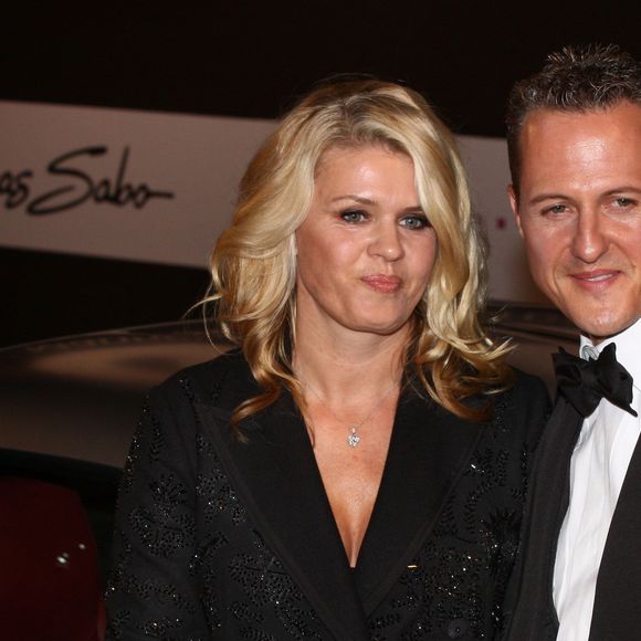 Michael Schumacher et sa femme Corinna lors de la soiree GQ a Berlin en Allemagne le 29 octobre 2013. JLPPA / Bestimage