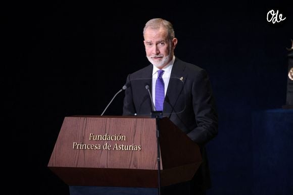 Le roi Felipe VI lors de la cérémonie de remise des Prix de la Princesse des Asturies 2026 au Théâtre Campoamor, le 23 octobre 2026, à Oviedo (Espagne) - Raúl Terrel / Europa Press/ABACAPRESS.COM