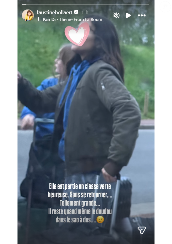 Ce lundi 13 avril, elle s'est d'ailleurs emparée de son compte Instagram pour partager une étape importante de sa vie de maman.

Abbie, la fille de 12 ans de Faustine Bollaert et Maxime Chattam, part en classe verte.