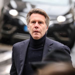 Le prince Emmanuel Philibert de Savoie - Obsèques de l'ancien ministre de la Culture Frédéric Mitterrand en l'Église Saint-Thomas d'Aquin à Paris. Le 26 mars 2024
© Jacovides-Moreau / Bestimage