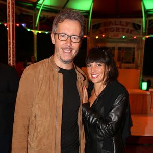 Jean-Luc Lemoine et Erika Moulet lors de la soirée organisée à l'occasion du 40e anniversaire de l'ACER au Musée des Arts forains à Paris, en France, le 20 septembre 2016. Photo de Jérôme Domine/ABACAPRESS.COM
